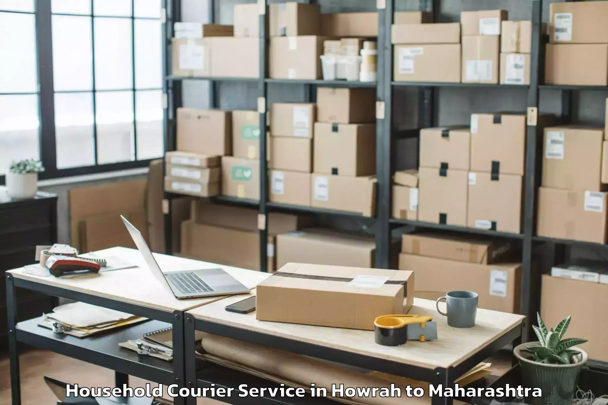 Book Howrah to Mhasala Household Courier